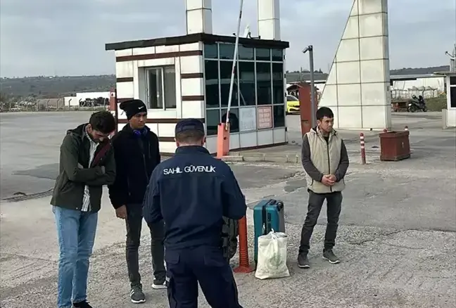 Düzensiz Göçmenler Ayvalık’ta Yakalandı