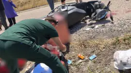 Balıkesir’de motosiklet kazası: 2 yaralı
