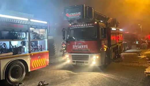 Ayvalık’ta Zeytinyağı Tesisi Yangını