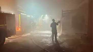 Ayvalık’ta Zeytinyağı Tesisinde Yangın