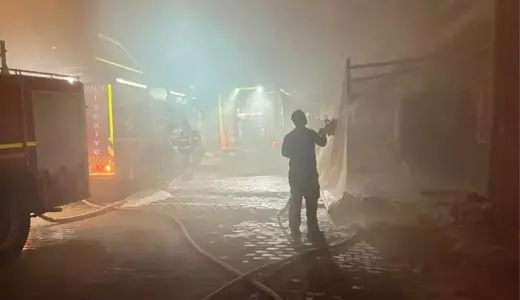 Ayvalık’ta Zeytinyağı Tesisinde Yangın