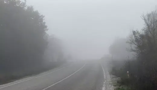 Kazdağları’nda Sis Trafiği Yavaşlattı