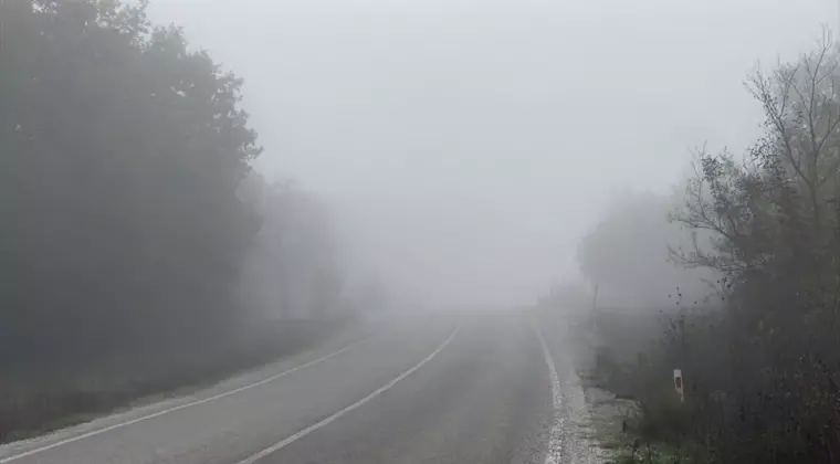 Kazdağları’nda Sis Trafiği Yavaşlattı