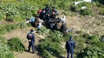 Ayvalık’ta 25 Göçmen Yakalandı