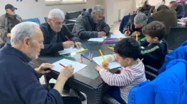 Çocuklardan büyüklerine huzurevinde ziyaret