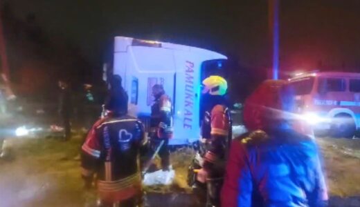 Balıkesir’de yolcu otobüsü devrildi; çok sayıda yaralı var